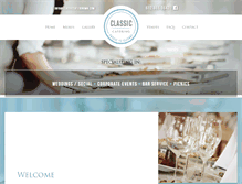 Tablet Screenshot of classiccateringmn.com
